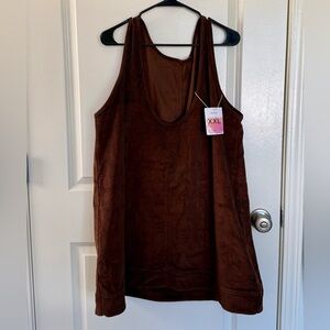 Brown Sleeveless Women's Top